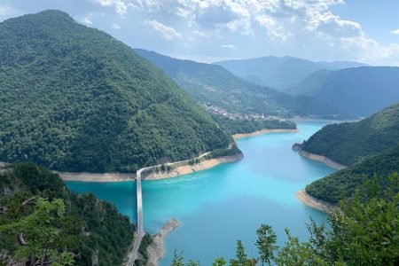 The boat trip on Piva lake